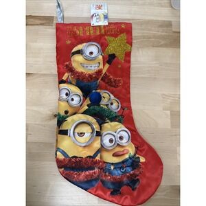 NEW Despicable Me Minions Christmas Stocking by Kurt S Adler-SHIP N 24 HOURS